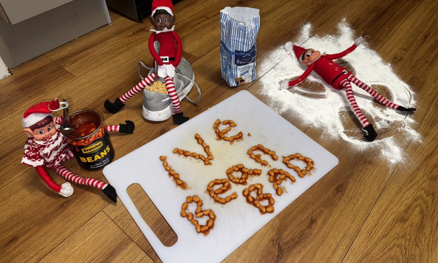 Has your elf bean up to mischief like these guys? Image: Dani Stewart.
