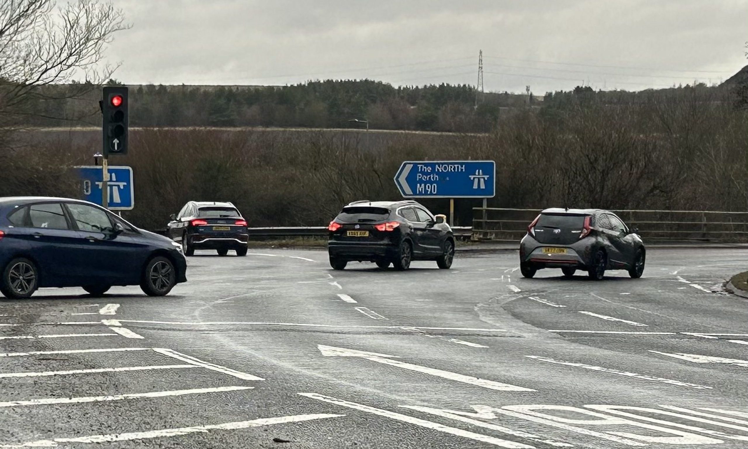 Halbeath Roundabout in Dunfermline. Image: Neil Henderson/DC Thomson.