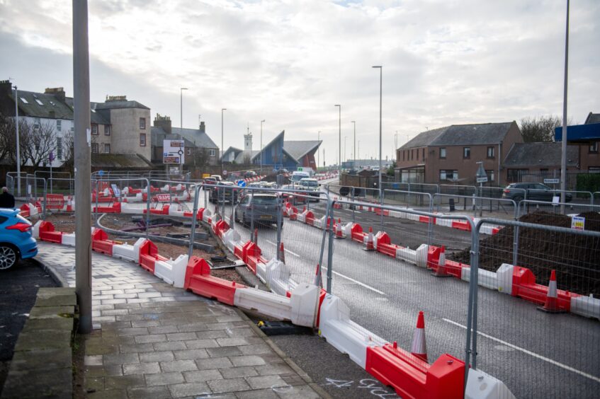 Arbroath active travel project progress.