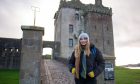 Features writer Rebecca Baird outside Broughty Castle.