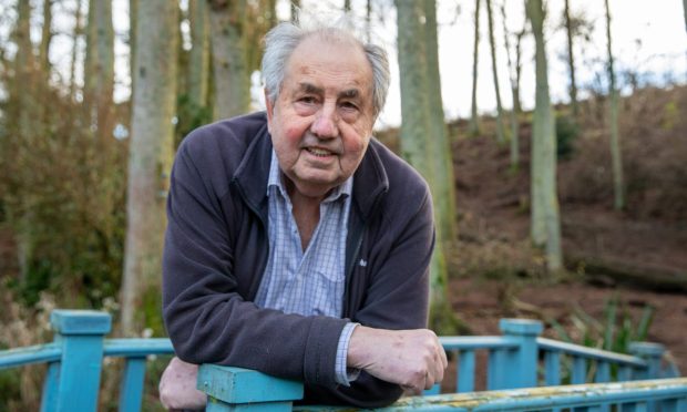 Retired Tayside wildlife crime officer Alan Stewart, 77, at home in Perthshire. Image: Kenny Smith/DC Thomson