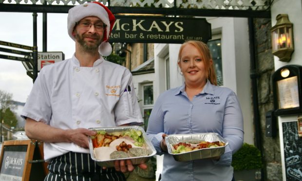 McKays’ Head Chef Richard Kirby and Deputy Manager Ashleigh Dobson.