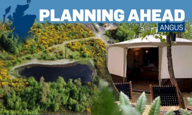 A glamping retreat north of Monikie Country Park has been approved by Angus Council planners. Image: Supplied