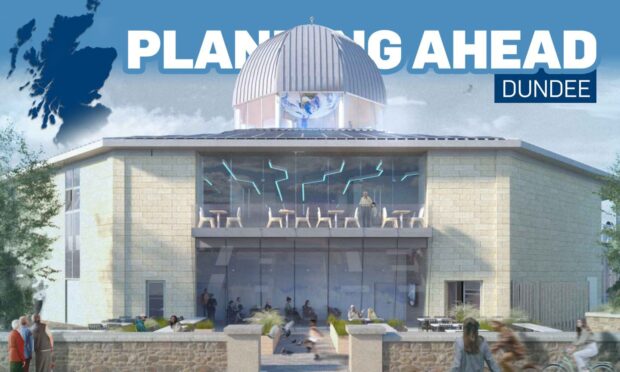 The two storey opening will provide public access to the "dramatic vista" across the River Tay. Image: Aim Design.
