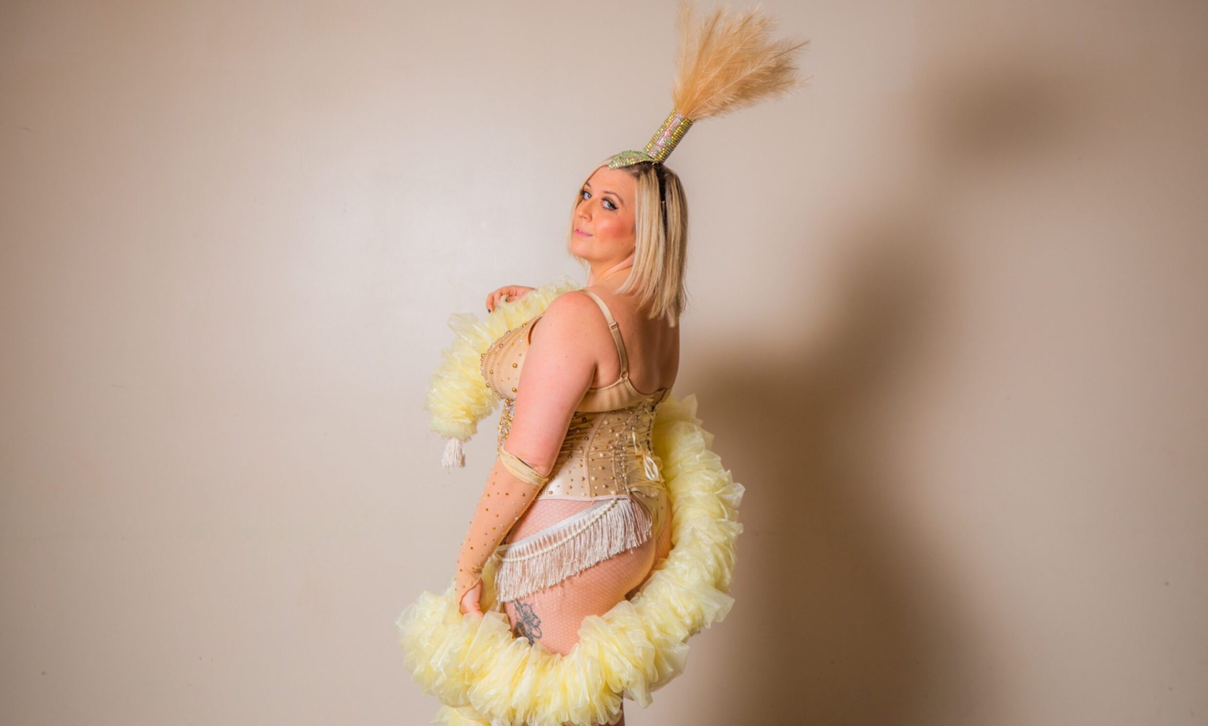 Dundee-based burlesque artist Tequila Diamond.
