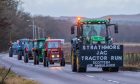Strathmore JAC host a Hogmanay Tractor Run in aid of Scotland's Charity Air Ambulance. Image: Steve MacDougall/DC Thomson