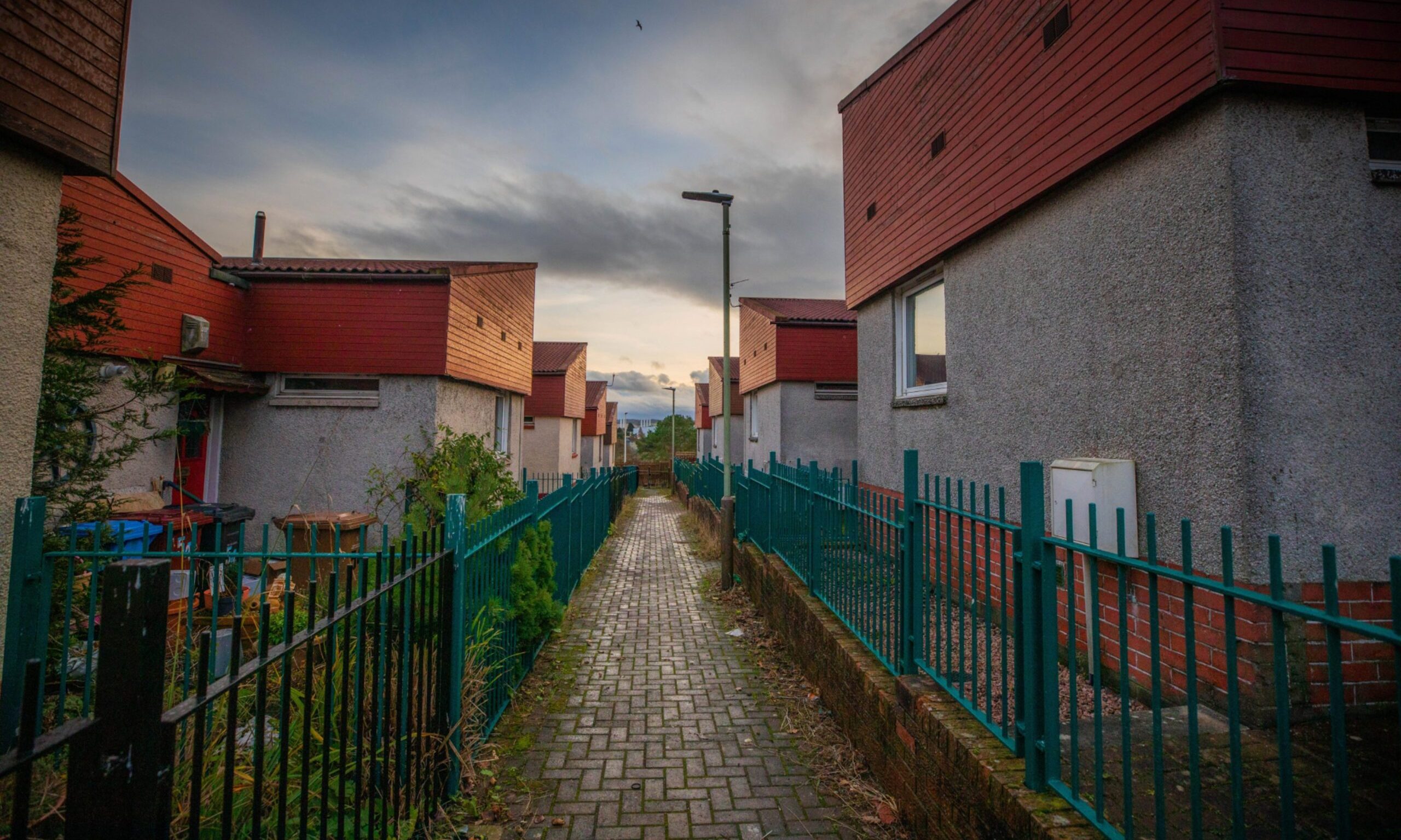These houses in Whitfield have been identified as having Raac in them. Image: Steve MacDougall/DC Thomson