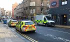 Emergency services at Seagate, Dundee.