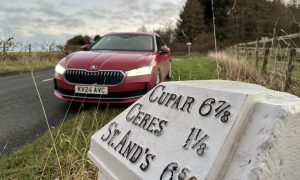 Our motoring writer tested the Skoda Superb on the roads of Tayside and Fife. Image: Jack McKeown.
