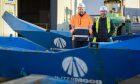 Montrose Port chief executive Tom Hutchison with InterMoor general manager Frank Burns. Image: Montrose Port Authority