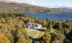 Invertrossachs Country House and Loch Venachar in the background. Image: Strutt & Parker.