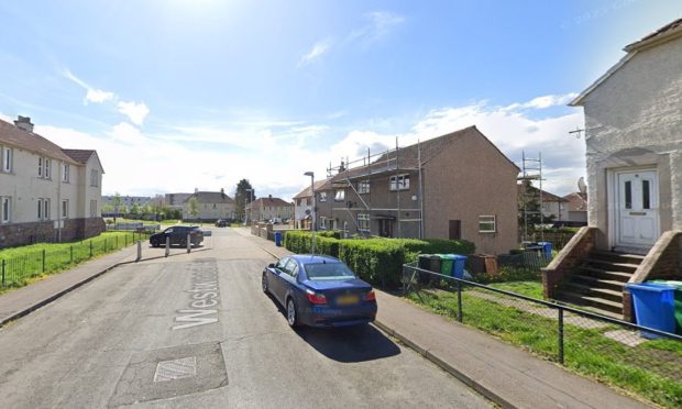 Police raid at a home on Westwood Avenue, Kirkcaldy.