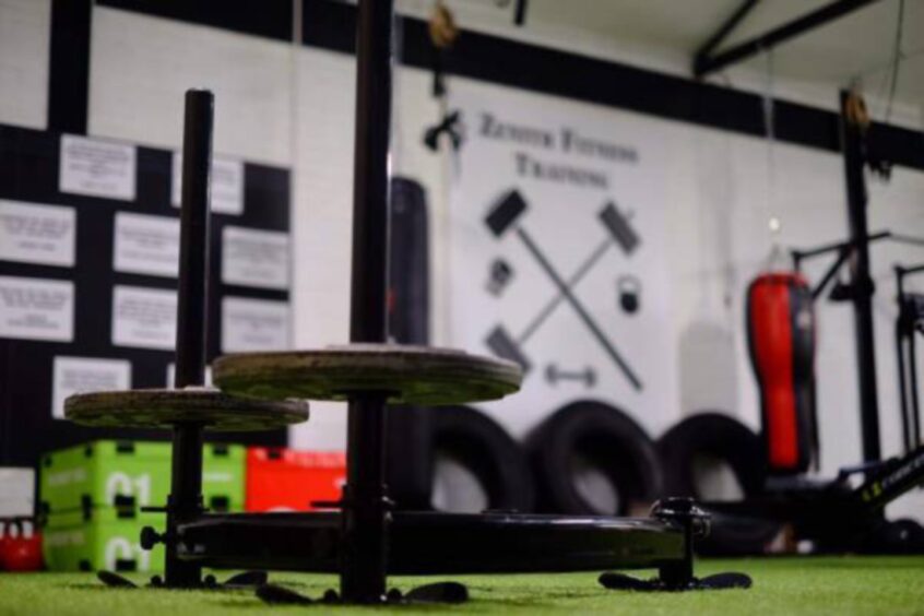 a close-up shot of a piece of equipment on the floor at Zenith Fitness Centre