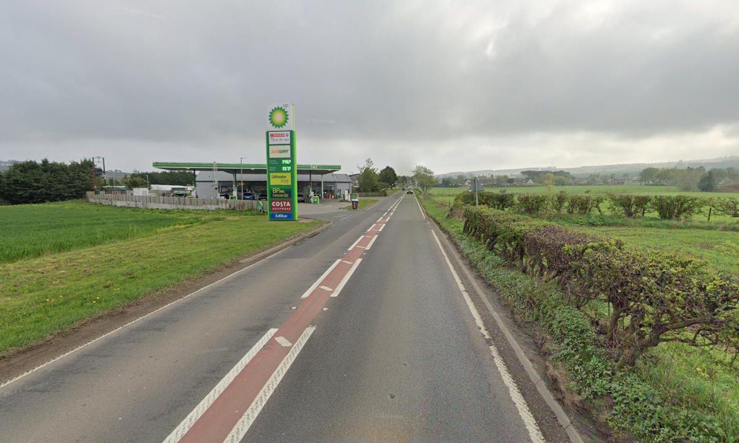 The A92 at Freuchie. Image: Google Street View