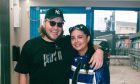 Hannah Laing with Arbroath DJ and producer Jordan 'Van Damn' Wyness. Image: Supplied.