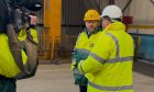 Secretary of State for Scotland Ian Murray at Methil yard, talking with staff following a deal for Navantia UK to buy the yard.  Image: Paul Malik/DC Thomson.