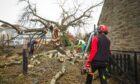 The scene after Storm Gerrit struck. Image: Mhairi Edwards/DC Thomson