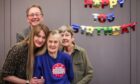 Joyce Lyon with her grand-daughter Nicky, and son and daughter-in-law Phil and Carol. Image: Mhairi Edwards/DC Thomson