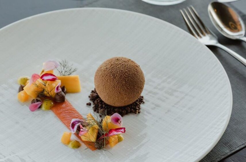fine dining food