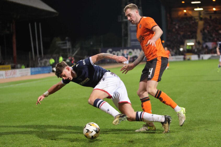 The Dundee derby was a frantic affair. Image: Ross Johnston/Shutterstock