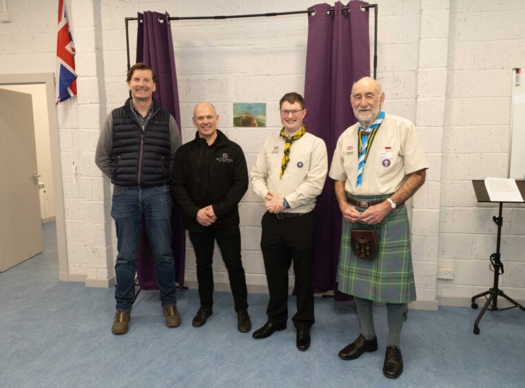 Re-opening of Tannadice Scout hall after Storm Babet. 