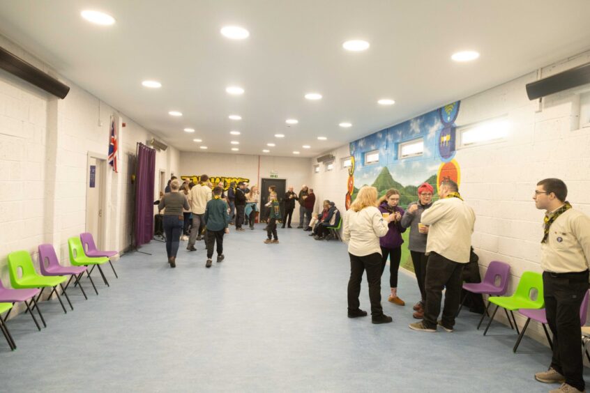 Re-opening of Tannadice Scout hall.