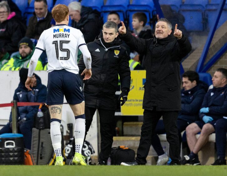 Tony Docherty instructs Simon Murray