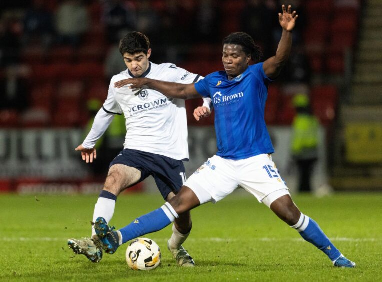 Cesar Garza in action for Dundee