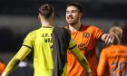 Dundee United duo Jack Walton, left, and Declan Gallagher