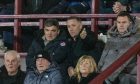 Michael Tidser and Kevin McDonald watch on as Dunfermline lose to Ayr United.