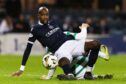Mo Sylla was a fans favourite at Dundee but he's set to leave the club. Image: Craig Foy/SNS