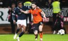 Imari Samuels played his part in Dundee's win over Dundee United. Image: Paul Devlin/SNS