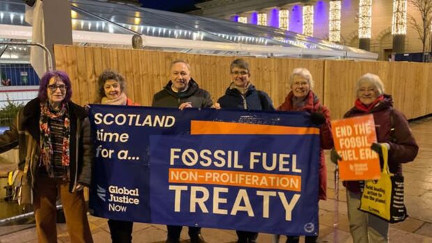 Global Justice Dundee called on councillors to back the treaty Image: Liam Rutherford