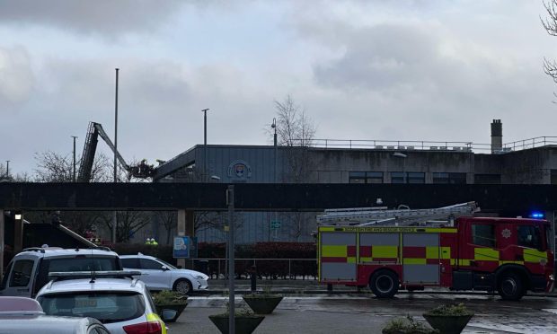 Storm Eowyn damage at Ninewells Hospital. Image: Supplied