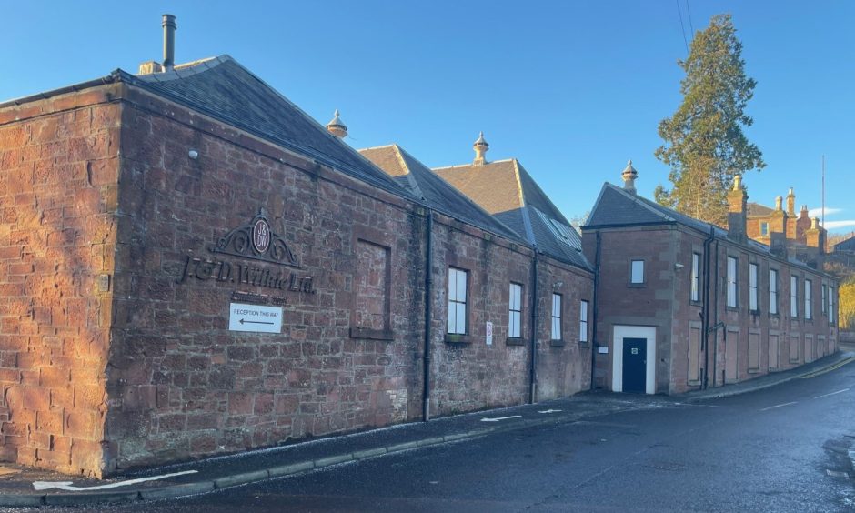 Kirriemuir textile firm Wilkie's Marywell works.