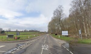 The A85 will be closed overnight between Glenturret and Quoig near Crieff for almost two weeks. Image: Google Maps