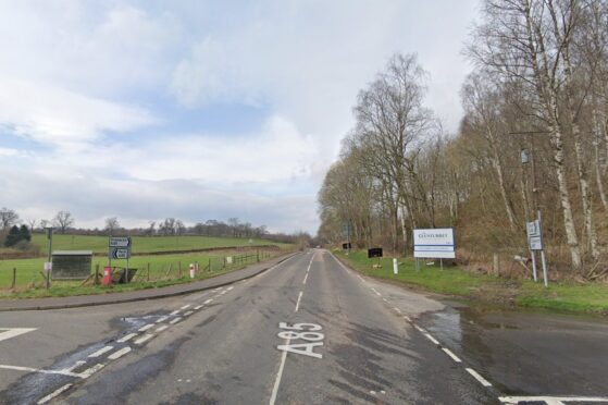 The A85 will be closed overnight between Glenturret and Quoig near Crieff for almost two weeks. Image: Google Maps