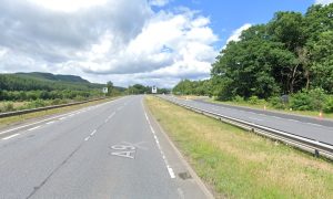 The A9 near Ballinluig.