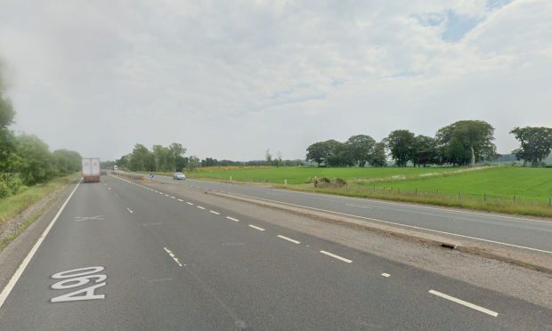 The A90 near Careston. Image: Google maps