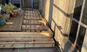 The Auchmithie decking at the heart of the neighbour dispute. Image: Supplied