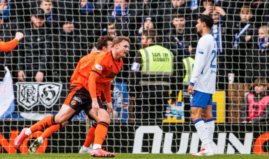 Sam Dalby wheels away after going clear as the Premiership's top scorer