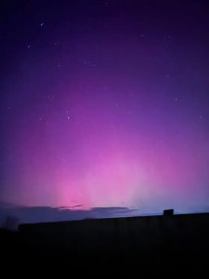 Northern Lights in Wormit, Fife