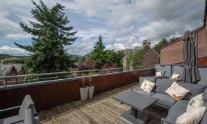 The balcony at the Crieff apartment. Image: Deborah Johnson Properties