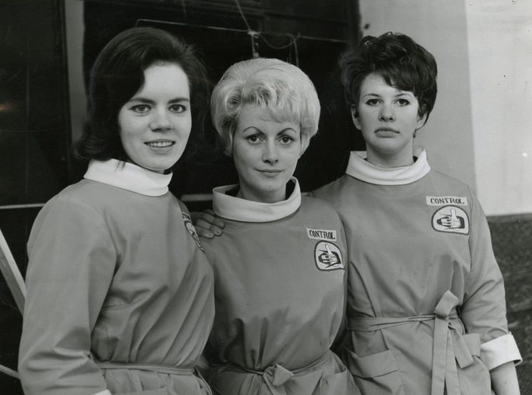 Sandra Scott, Ann Nicoll and Mary McCormac in their uniform