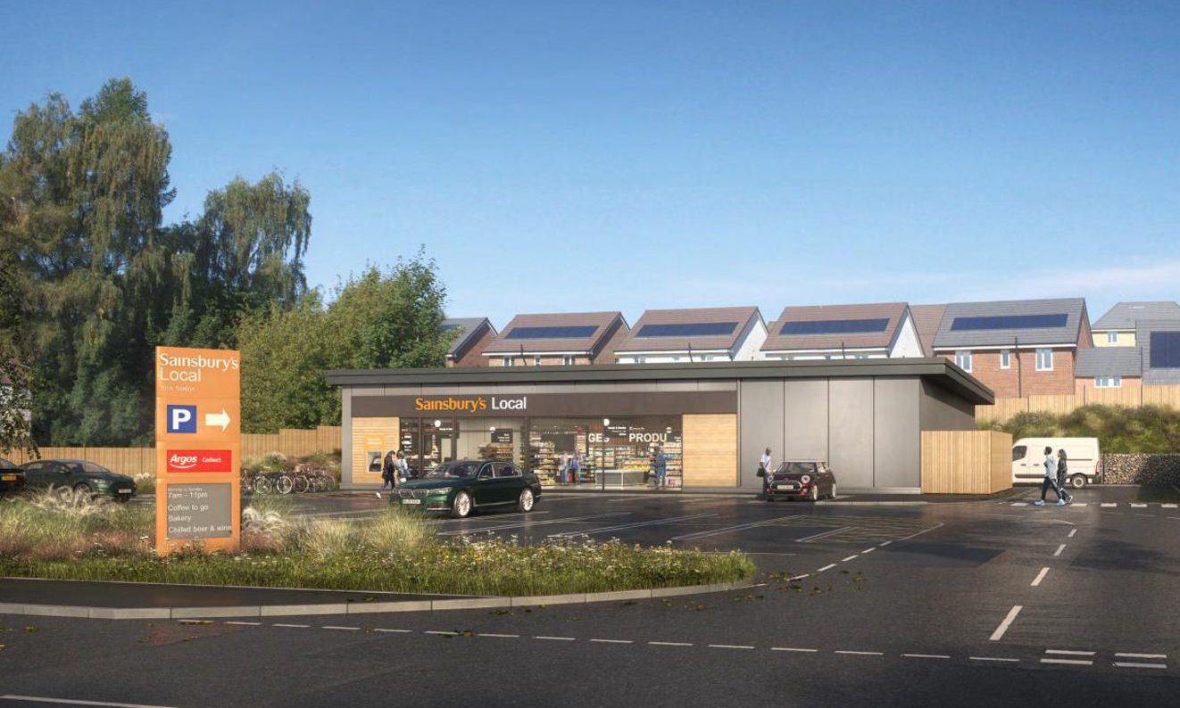 CGI imagery of the proposed new Sainsbury's store in Auchterarder.