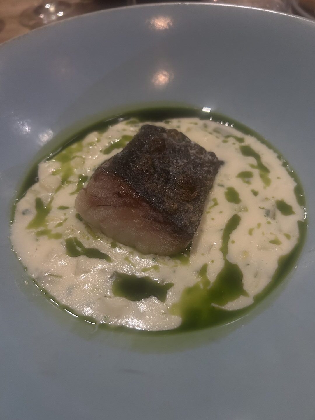 North Sea coley with Cullen skin dish.