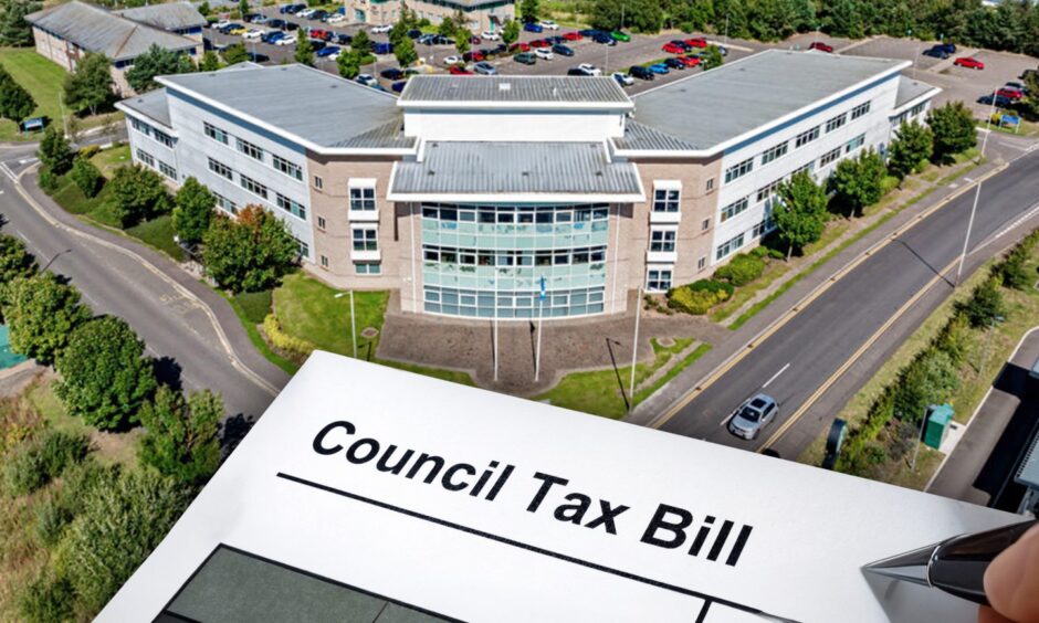 Some addresses in Angus owe tens of thousands of pounds in council tax.