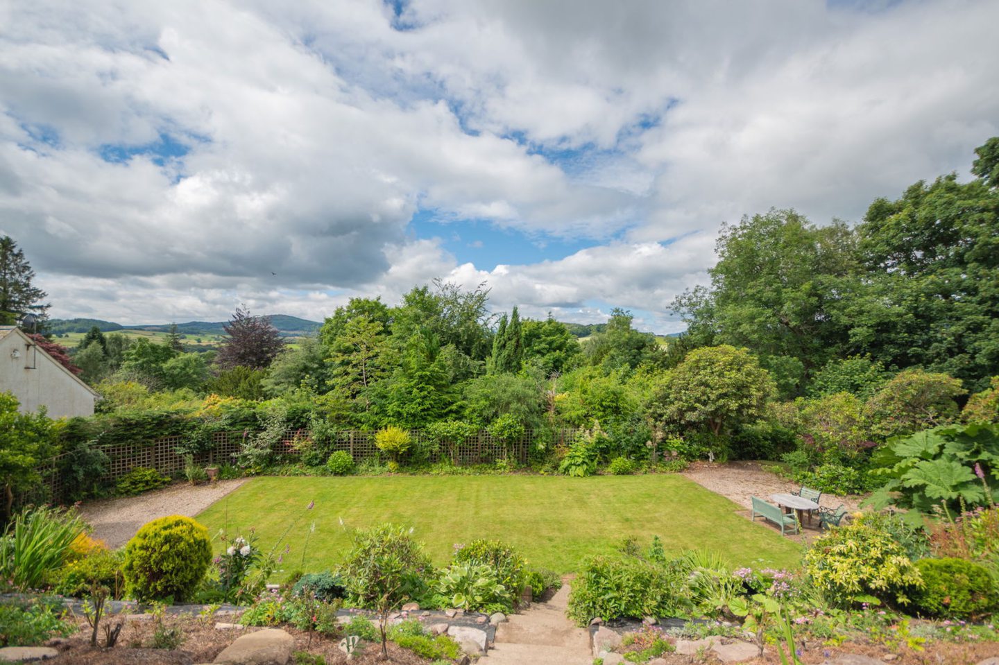 View of the garden.