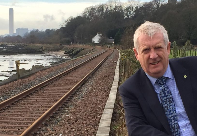 Former Dunfermline MP Douglas Chapman called for the rail link to be opened in 2020