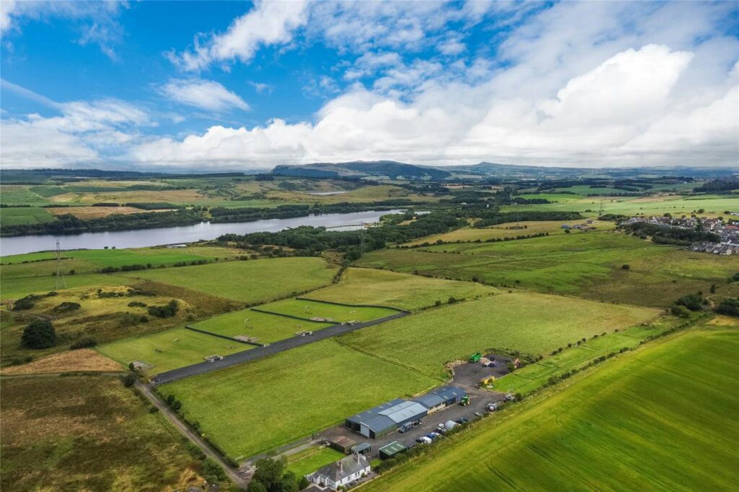 Aerial view of Dean Farm and Dog Park.